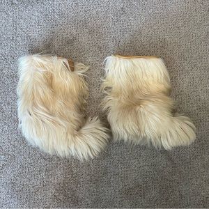Vintage Goat Fur Boots size 37/38